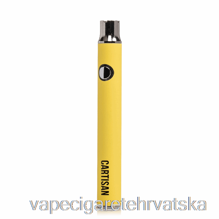 Vape Cigareta Cartisan Gumb Vv 350 510 Baterija žuta